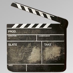 Clapper board grey Mindmap Advertising production